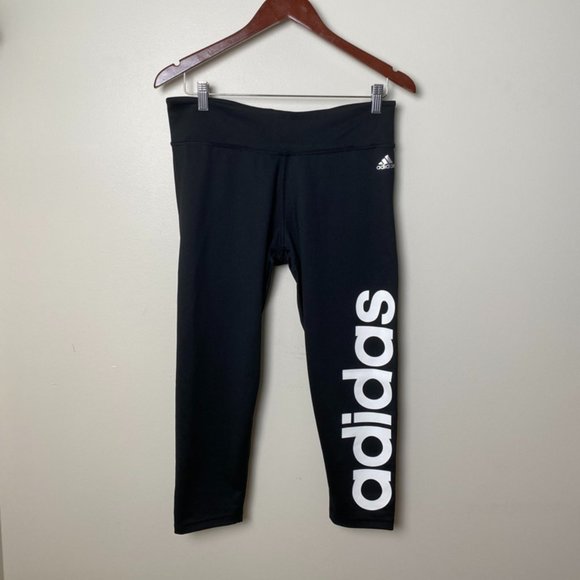 Adidas black legging size L - Picture 1 of 3